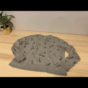 Simple Floral Sweatshirt